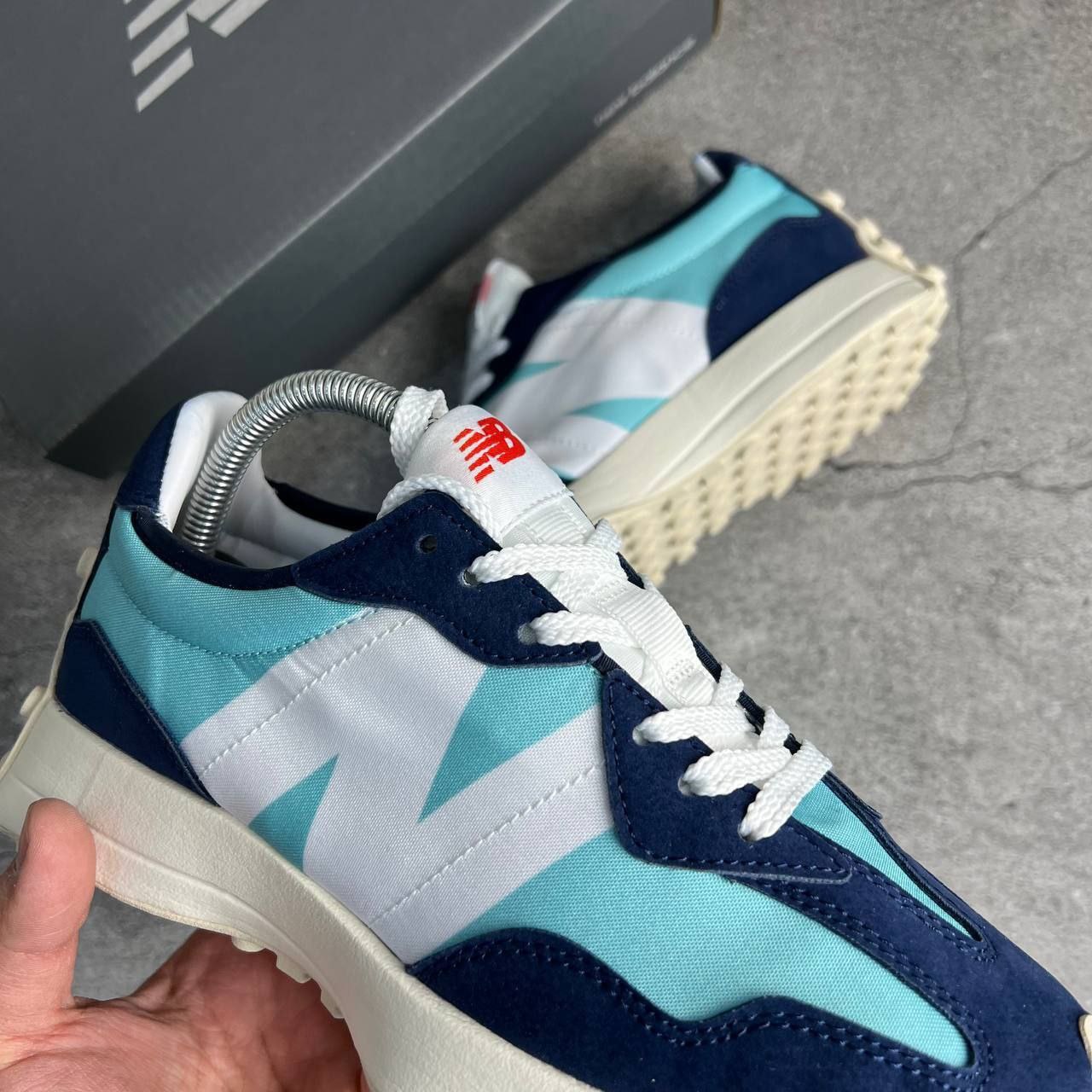 Кроссовки New Balance 327 Navy White/Aqua