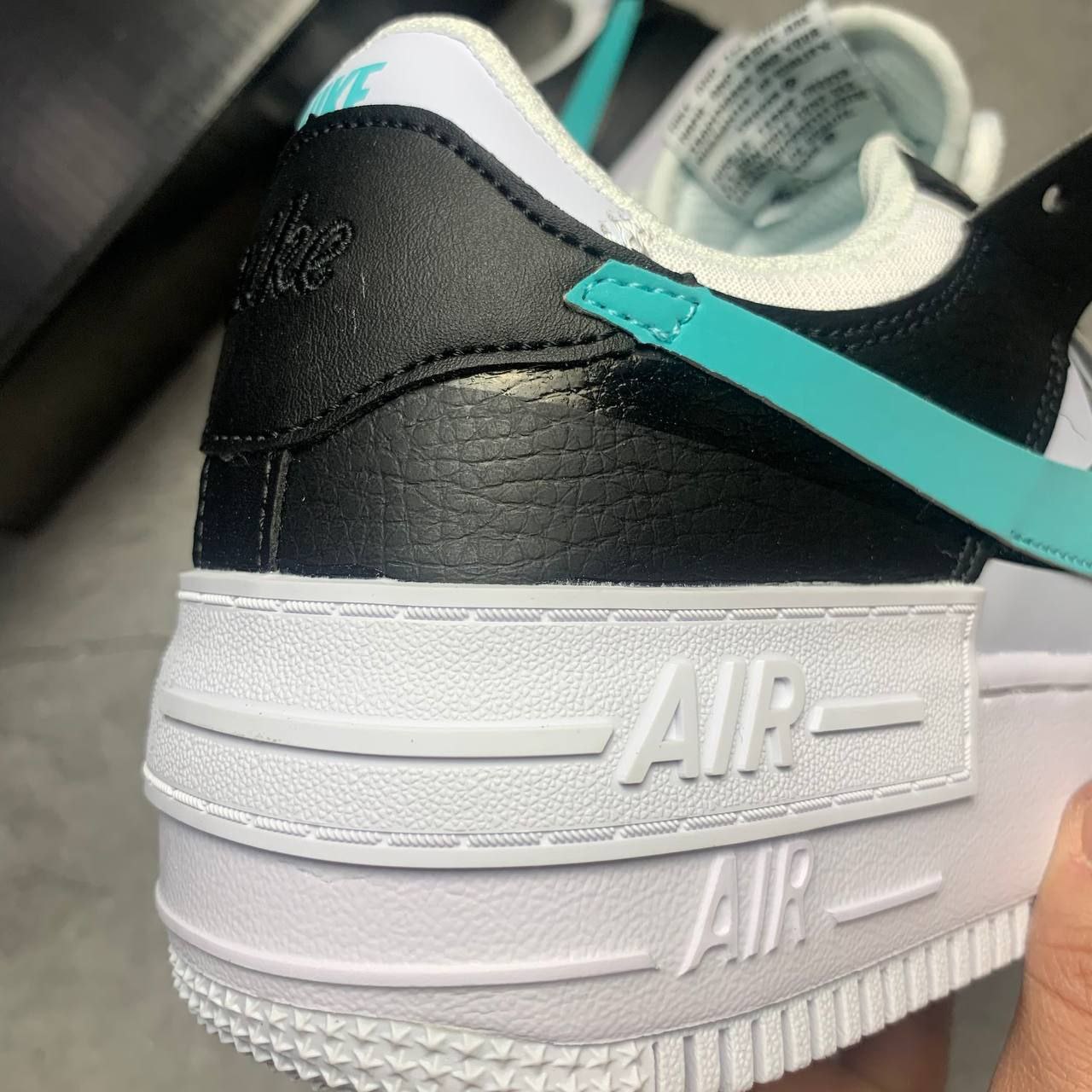 Nike air force 1 shadow se shoes in grey/volt/aqua best sale