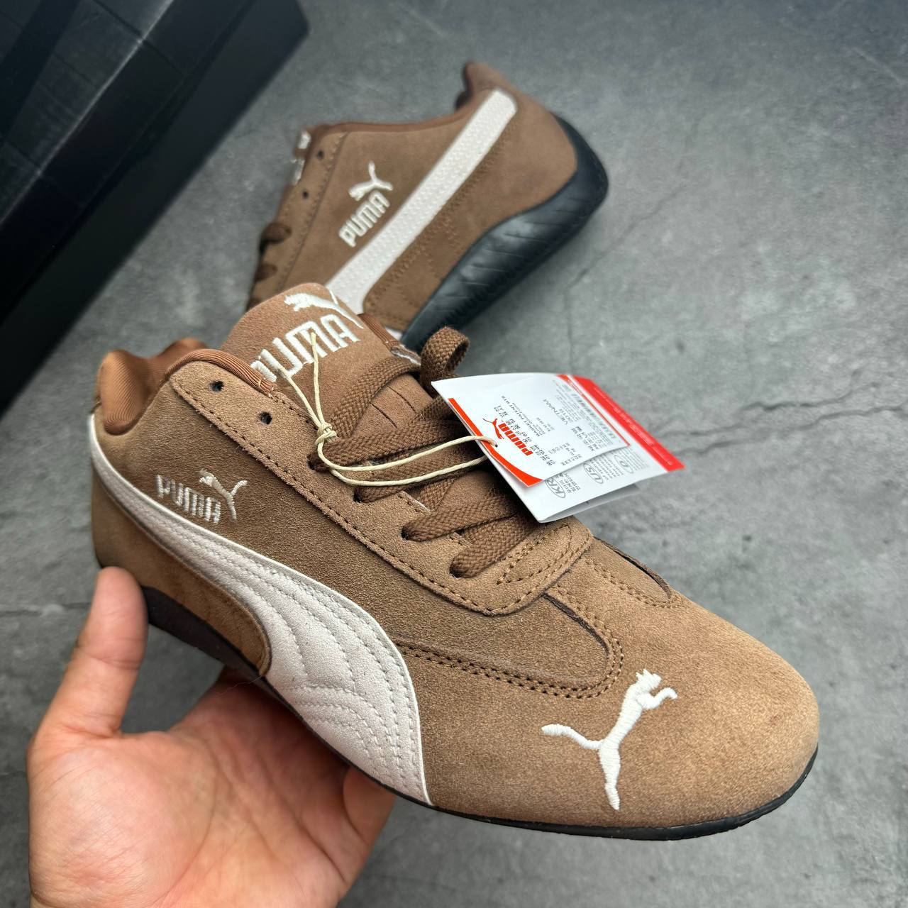 Кроссовки Puma Speedcat Archive Haute Coffee Frosted Ivory