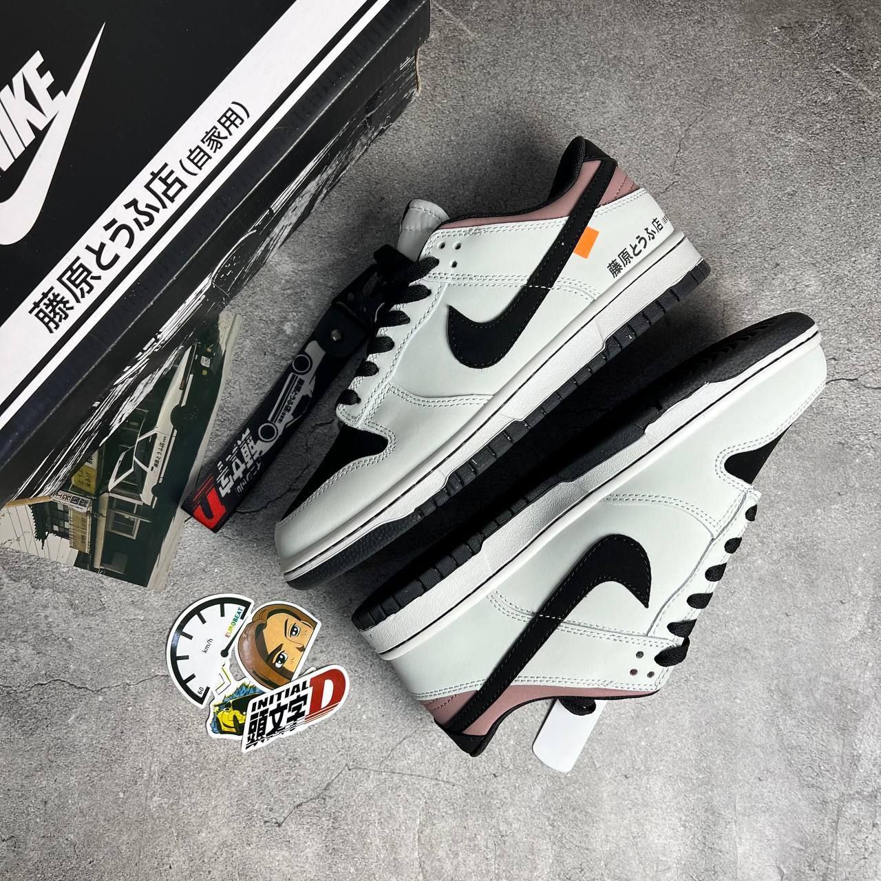 Купить Кроссовки Initial D Toyota x Nike SB Dunk Low AE86 Grey Black | SB  Dunk