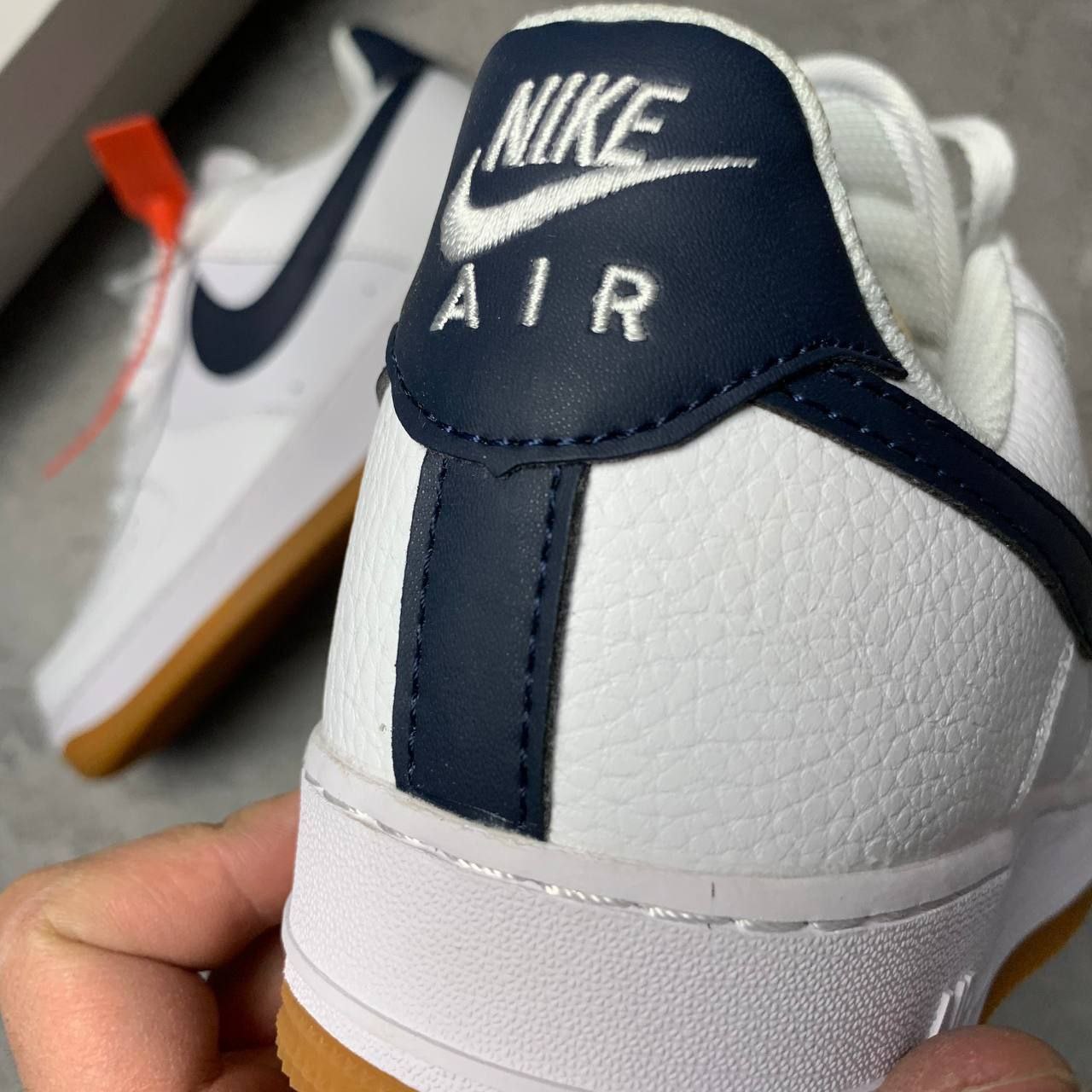 Кроссовки Nike Air Force 1 Low '07 White Obsidian Кроссовки Nike Air Force 1 Low '07 White Obsidian
