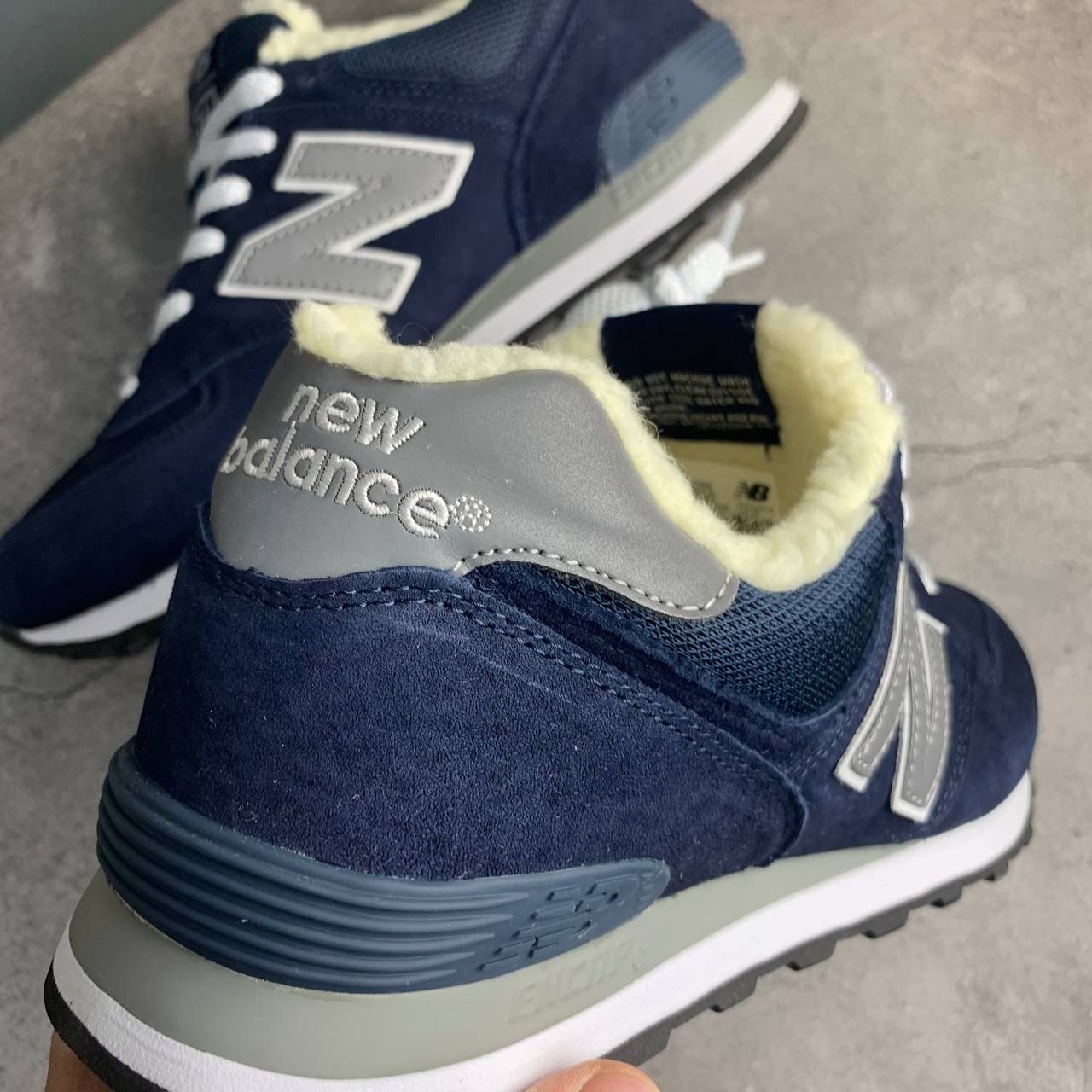 New balance 574 women navy blue on sale