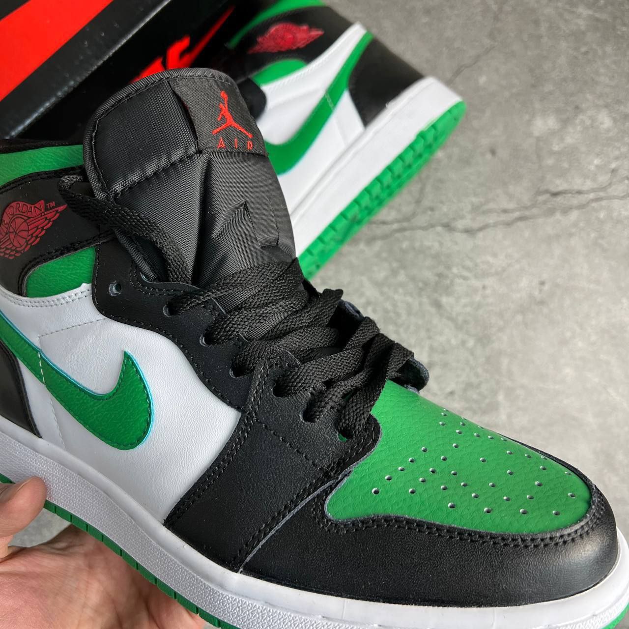 Nike jordan 1 mid green online