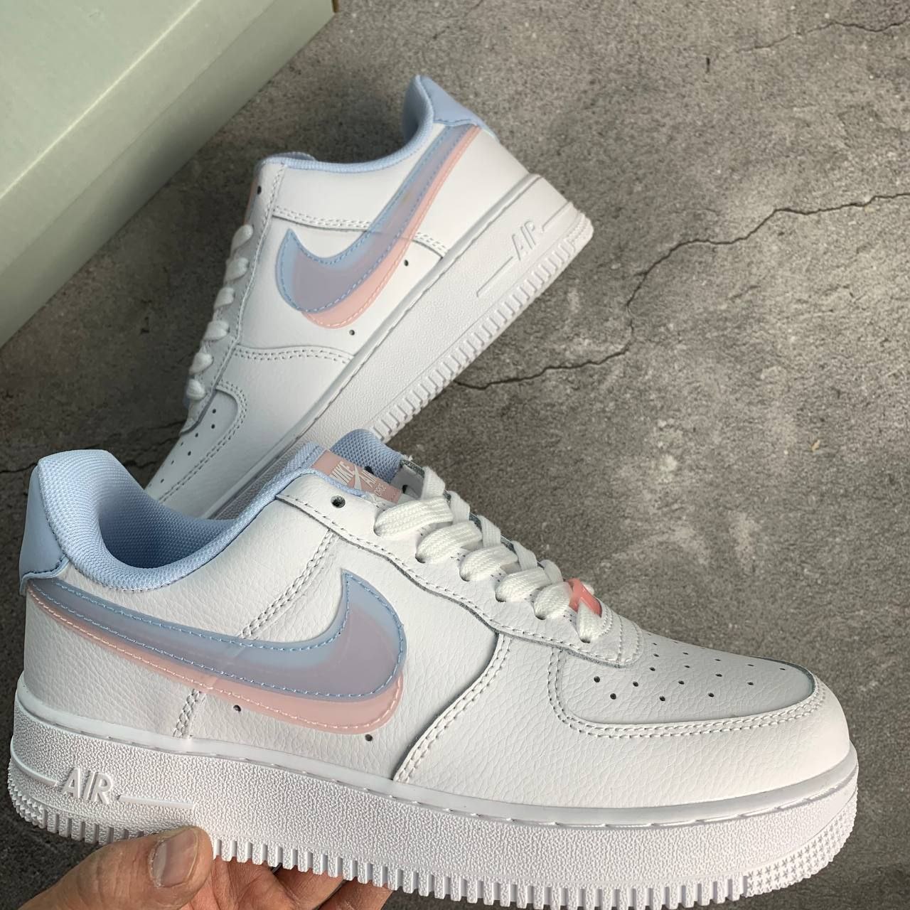 Nike Air Force 1 Low LV8 Double Swoosh Light Armory Blue