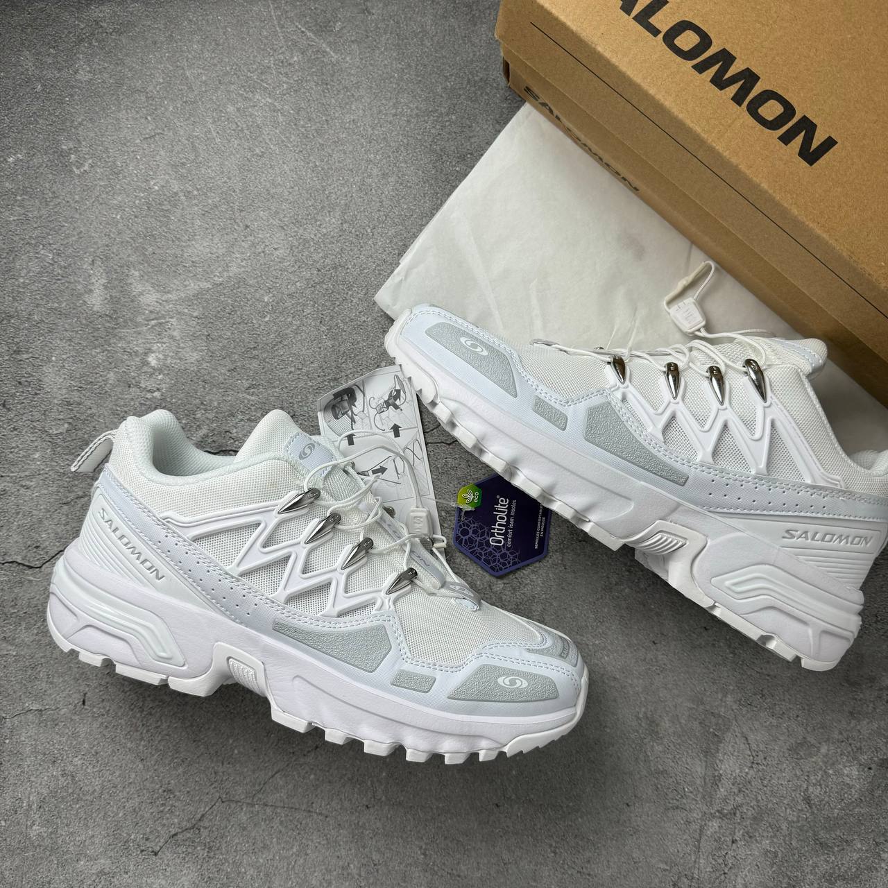 Кроссовки Salomon Acs + OG Pure White Silver Кроссовки Salomon Acs + OG Pure White Silver