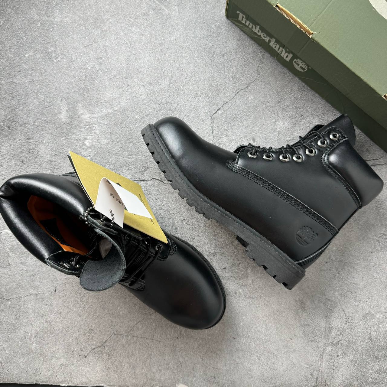 Timberland Premium 6 Inch Lace Up Waterproof Boot for Women in Leather Black Timberland