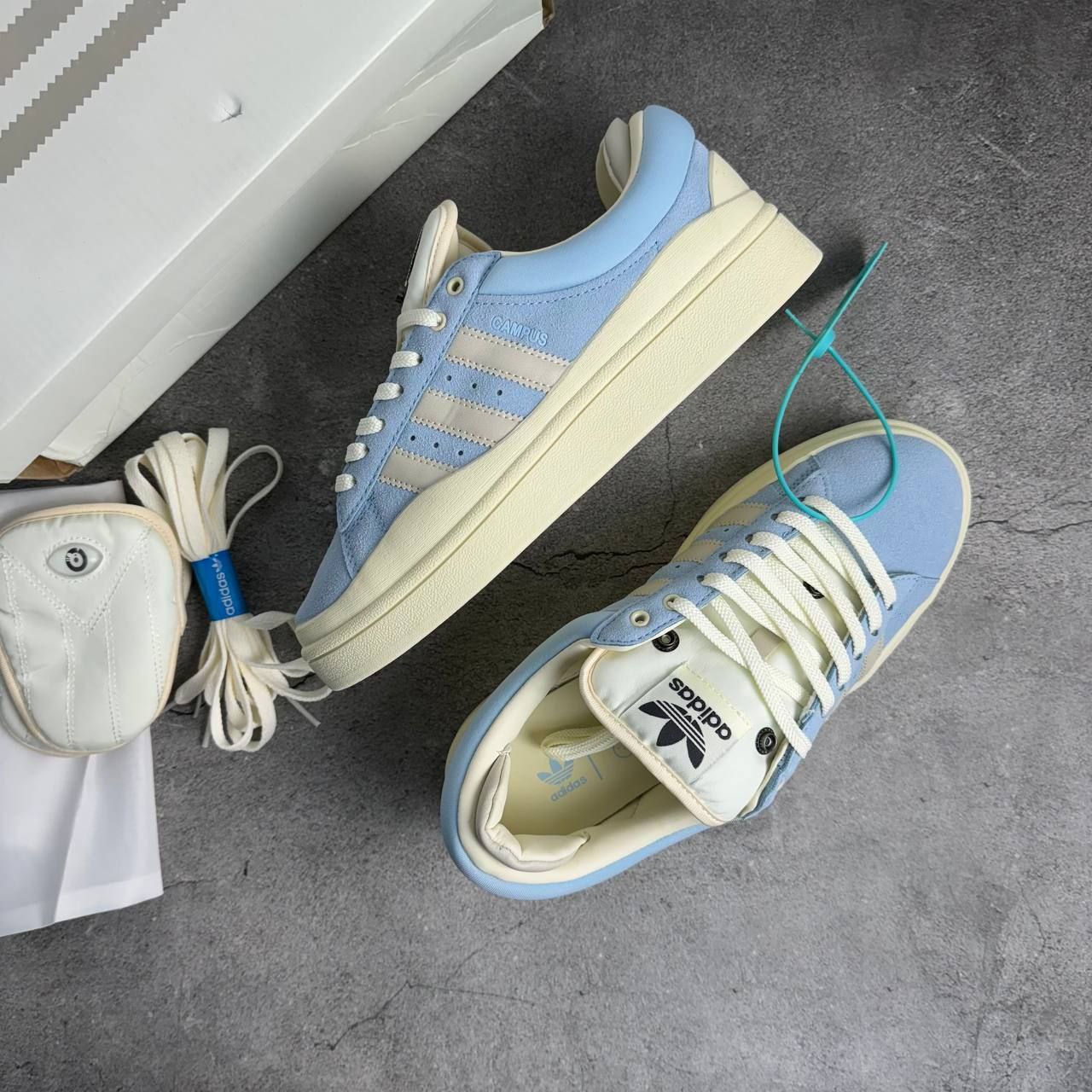 Купить Кроссовки Adidas Campus Light Bad Bunny Blue Cream | Adidas