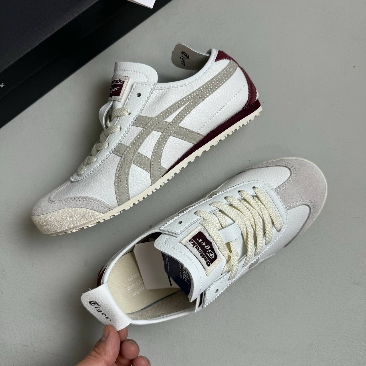 Кроссовки Onitsuka Tiger Mexico 66 Cream White Red
