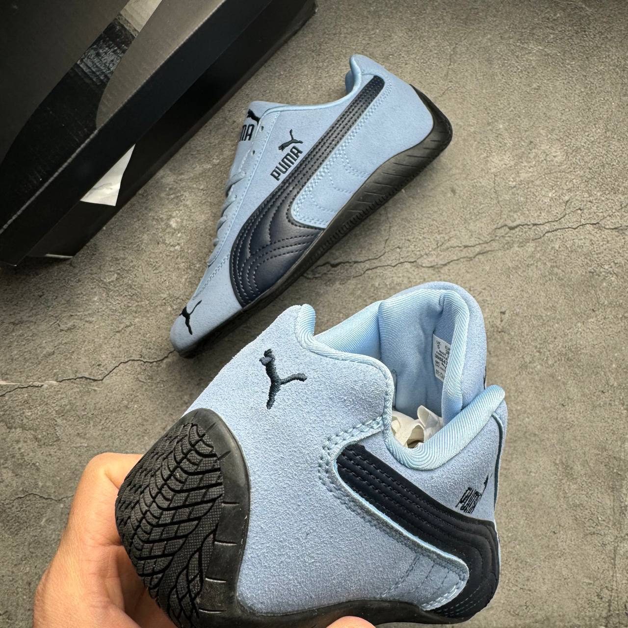Кроссовки Puma Speedcat Archive Team Light Blue Club Navy