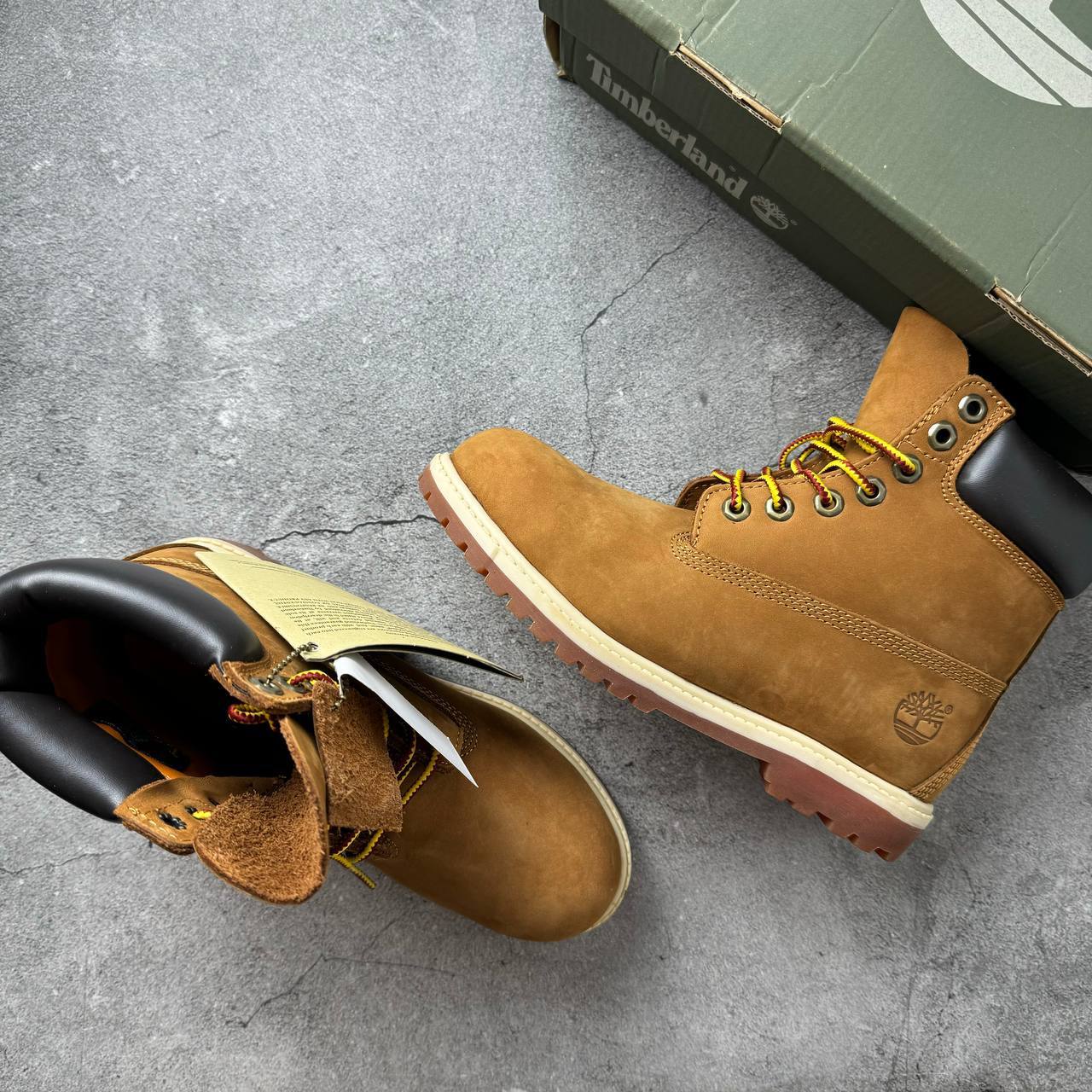 Ботинки Timberland Premium 6-Inch Lace-Up Waterproof Boot for Women in Dark Yellow