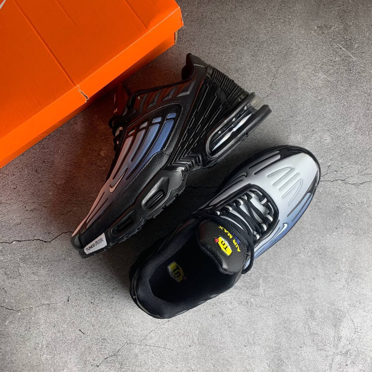 Nike air max plus iii black wolf grey  and  black best sale