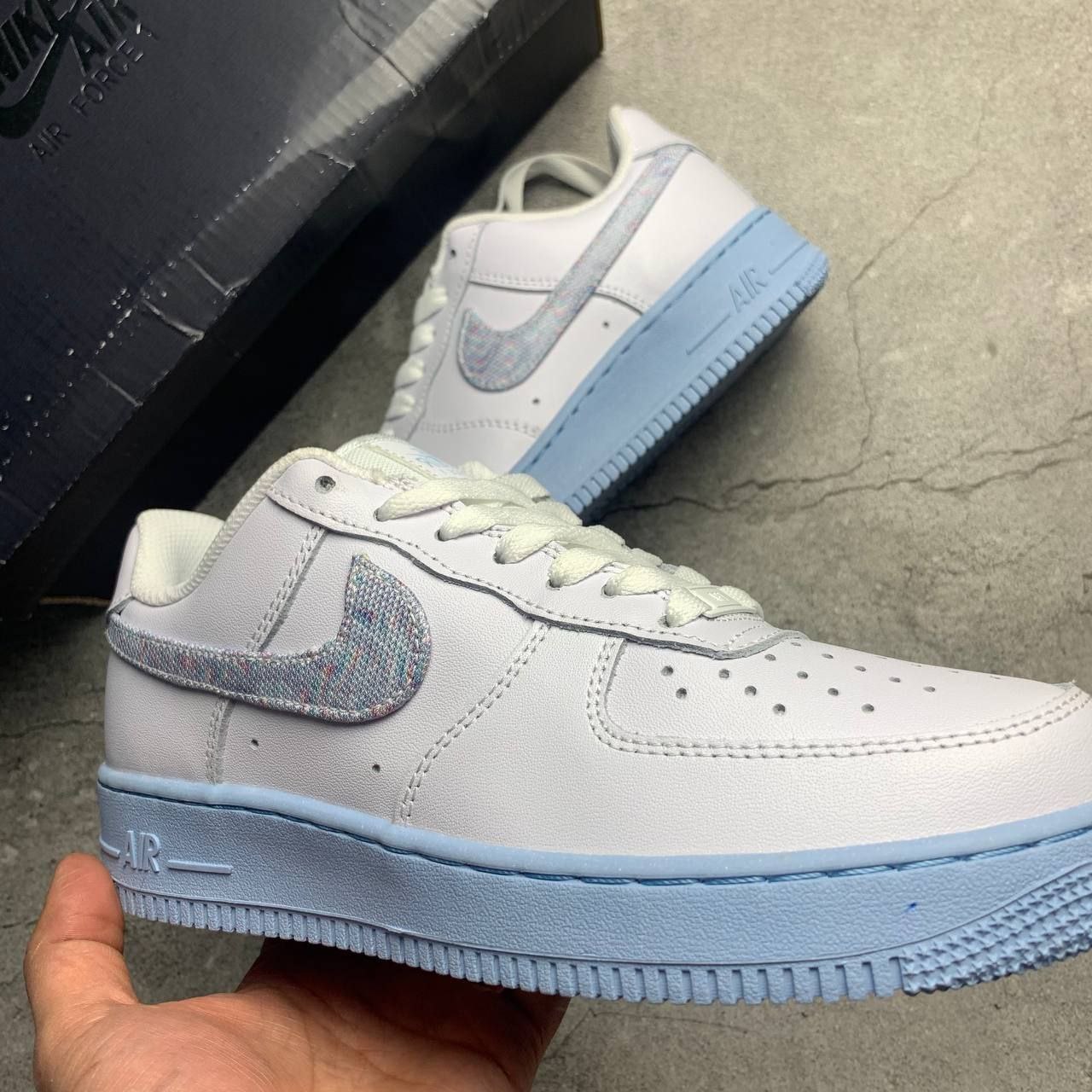 Nike Air Force 1 Low White Hydrogen Blue Air Force