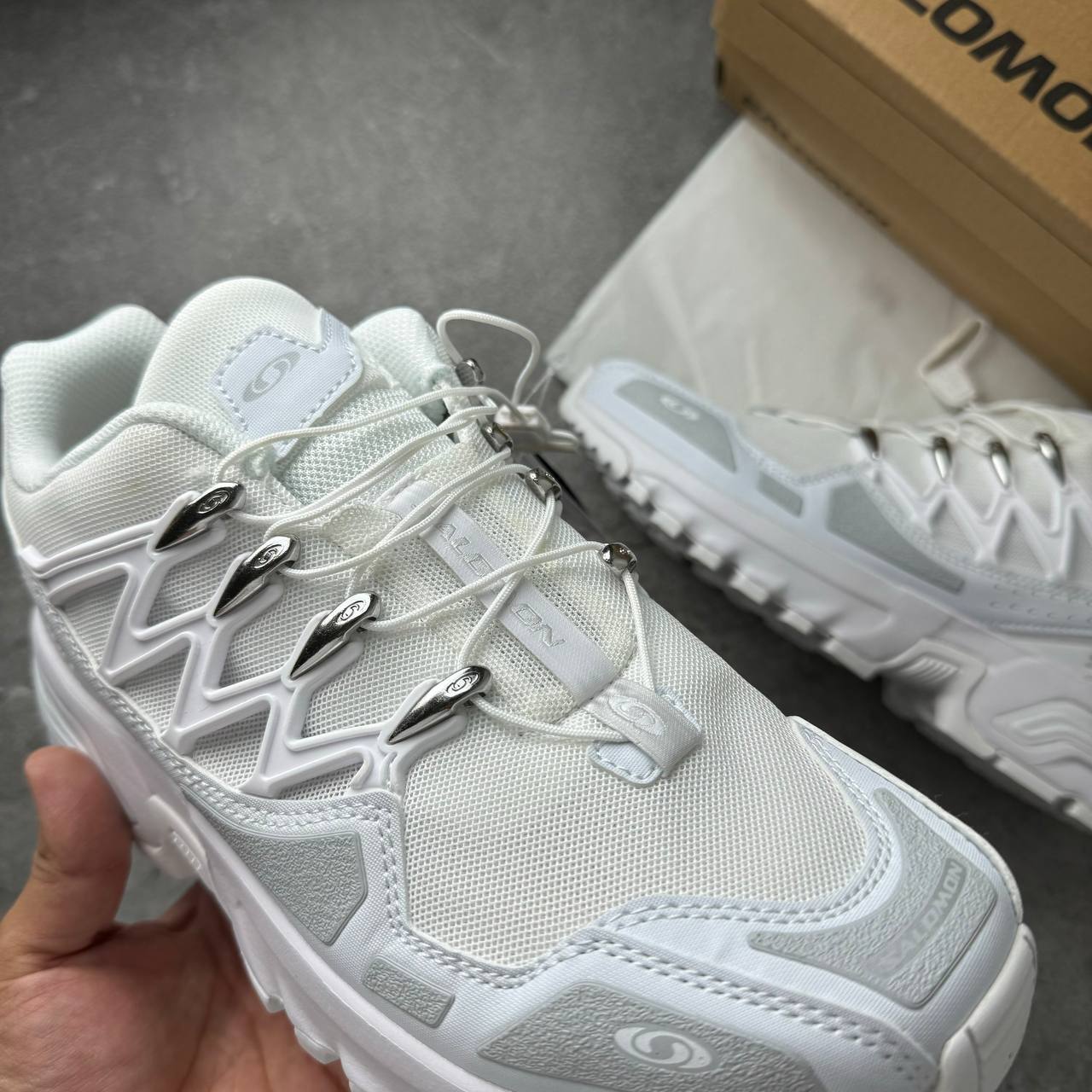 Кроссовки Salomon Acs + OG Pure White Silver Кроссовки Salomon Acs + OG Pure White Silver