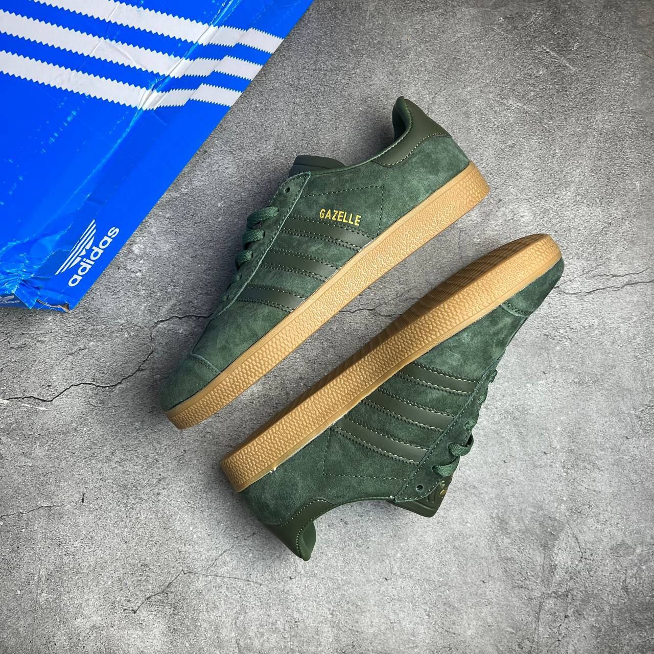 Adidas gazelle discount olive cargo gum