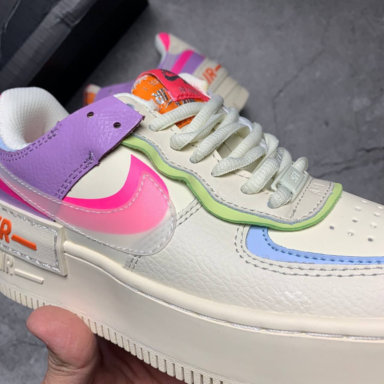 Nike air force 1 shadow pink purple best sale