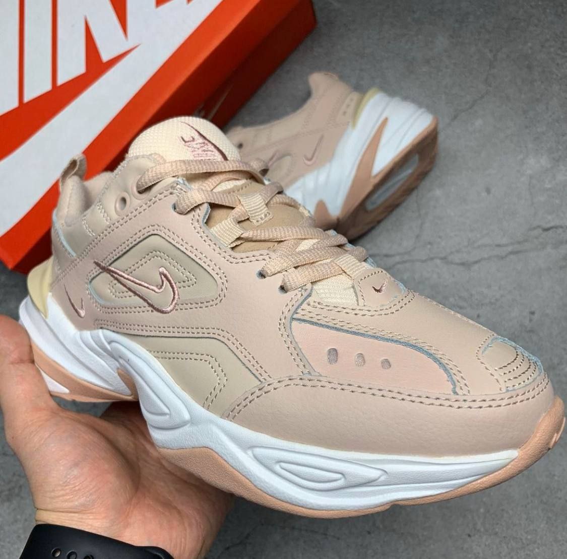 Кроссовки Nike M2K Tekno Particle Beige Кроссовки Nike M2K Tekno Particle Beige