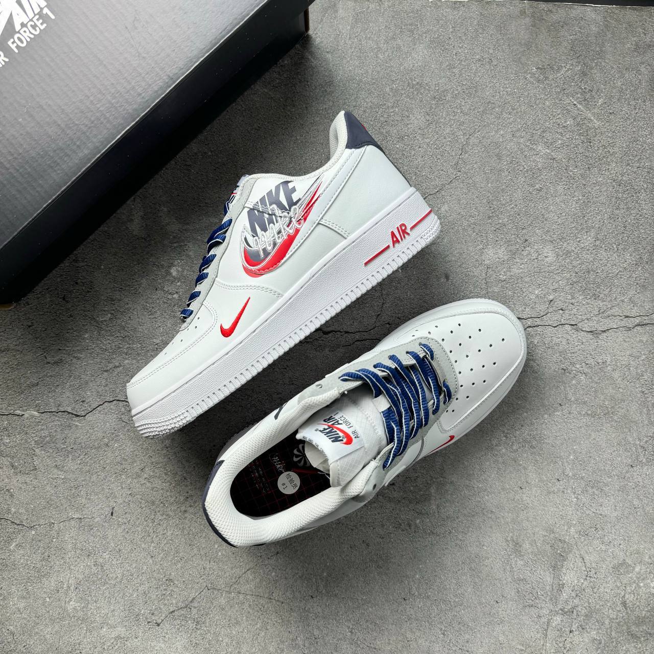 Кроссовки Nike Air Force 1 Low Script Swoosh White Кроссовки Nike Air Force 1 Low Script Swoosh White