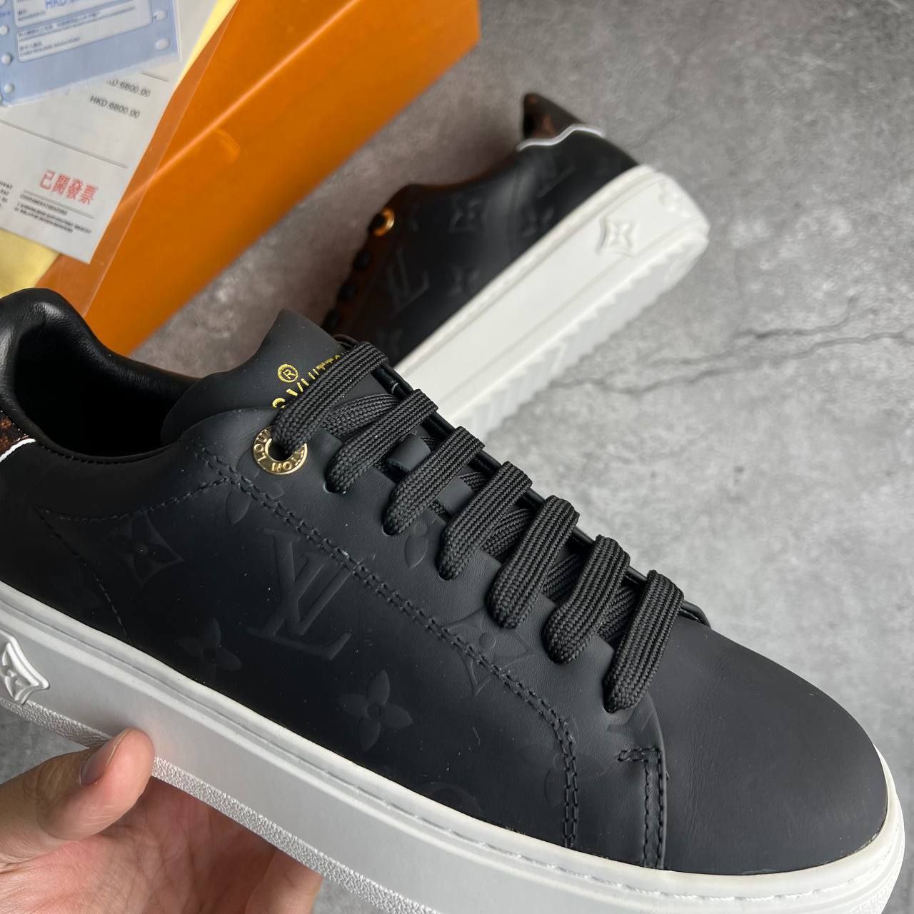 Кеды Louis Vuitton Time Out Black White