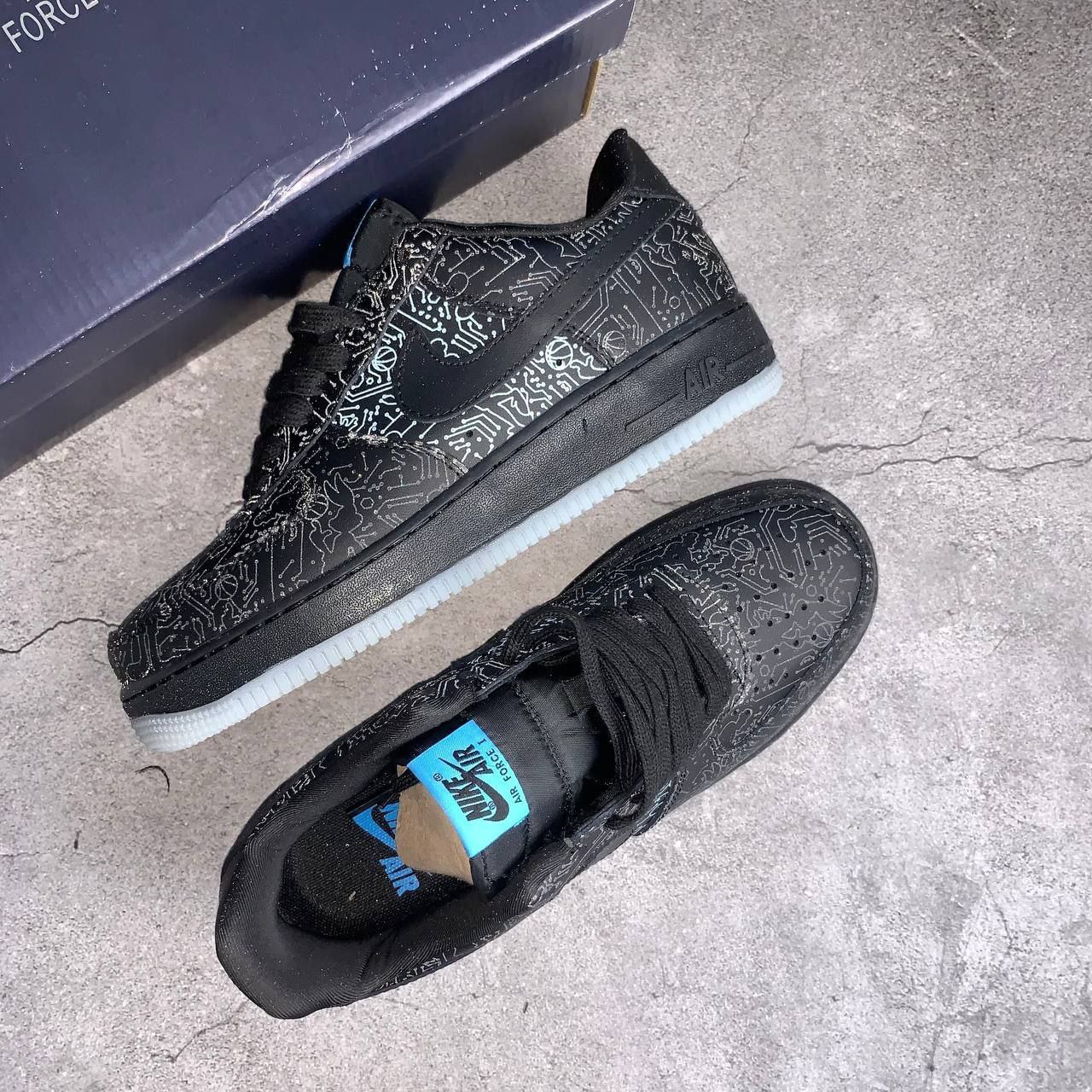 Кроссовки Nike Air Force 1 Low Computer Chip Space Jam Кроссовки Nike Air Force 1 Low Computer Chip Space Jam