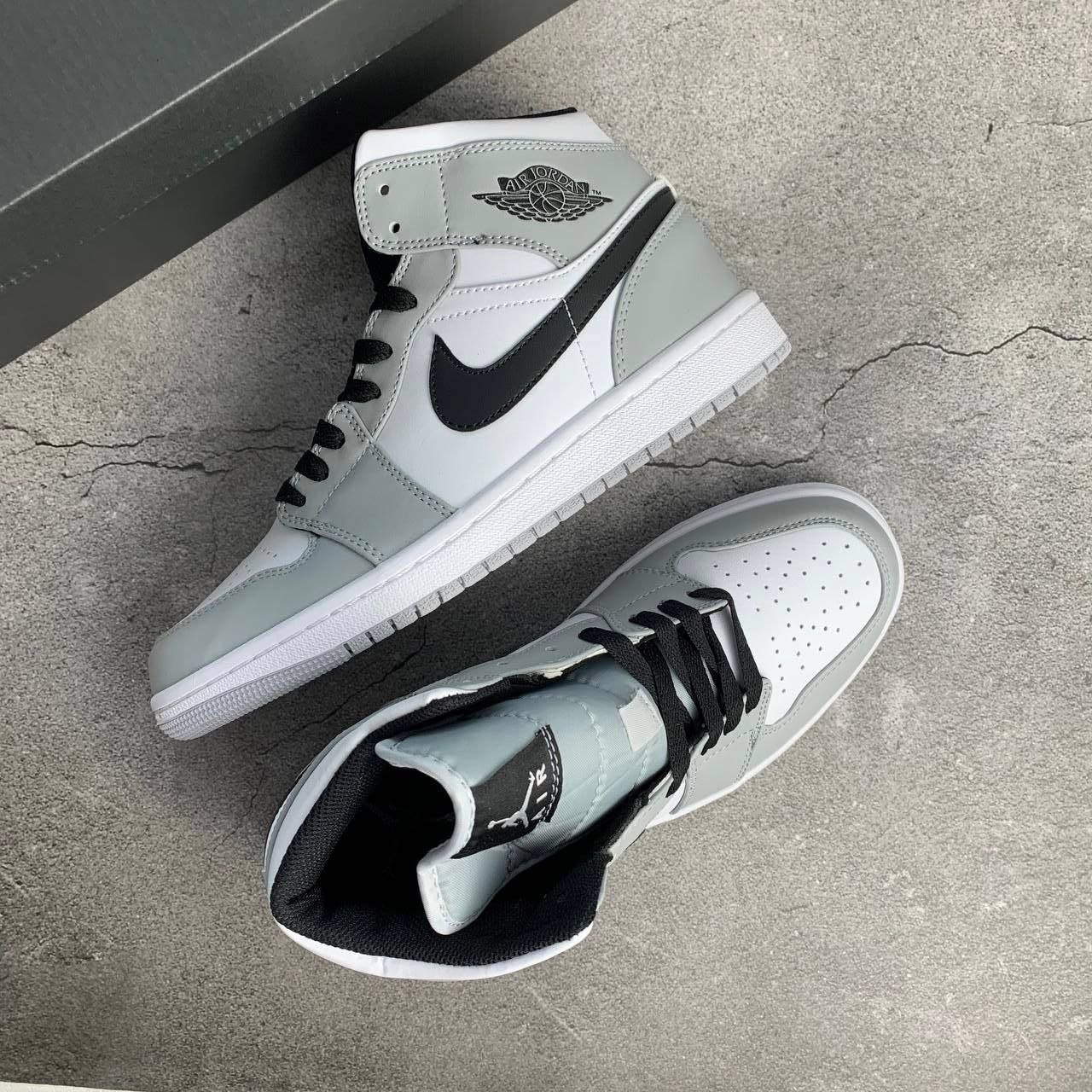Кроссовки Nike Air Jordan 1 Mid Light Smoke Grey
