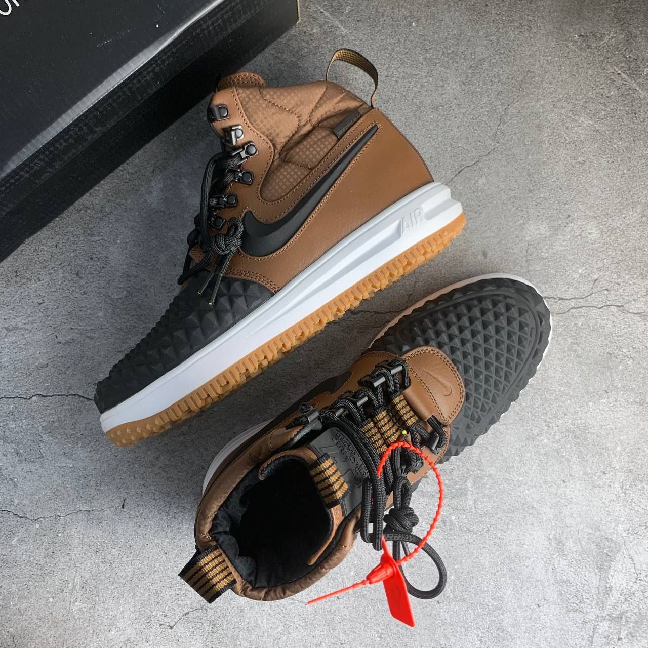 Nike Lunar Force 1 Duckboot 17 Black Light Bone