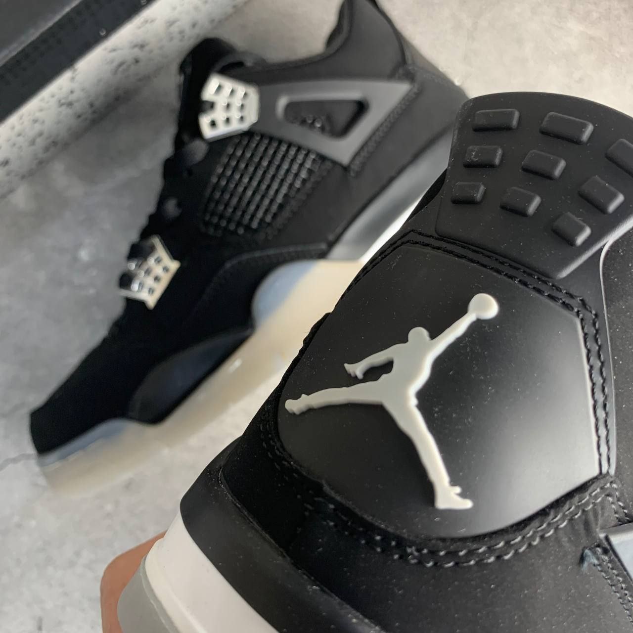 Кроссовки Nike Air Jordan 4 Retro SE Black Canvas Кроссовки Nike Air Jordan 4 Retro SE Black Canvas