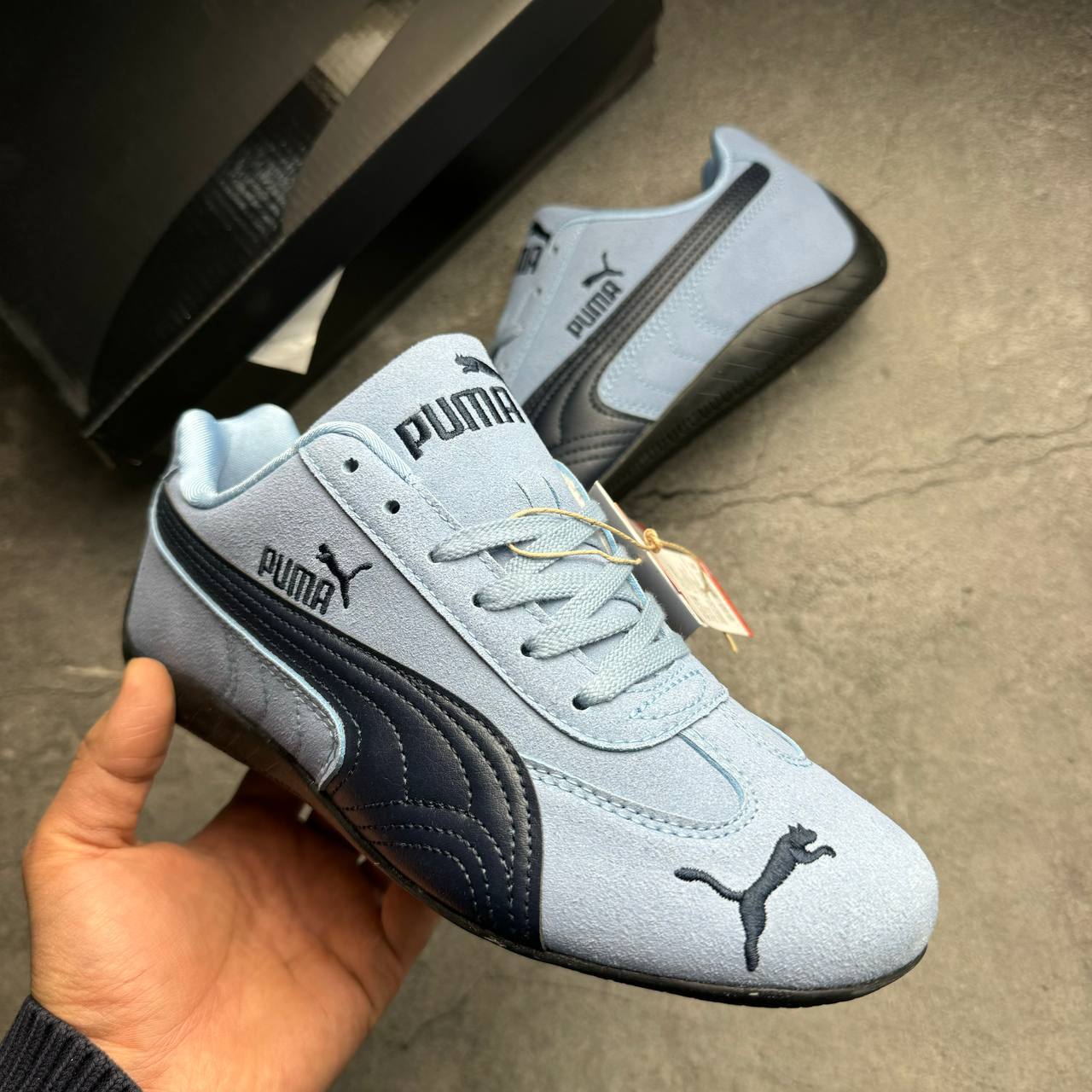 Кроссовки Puma Speedcat Archive Team Light Blue Club Navy