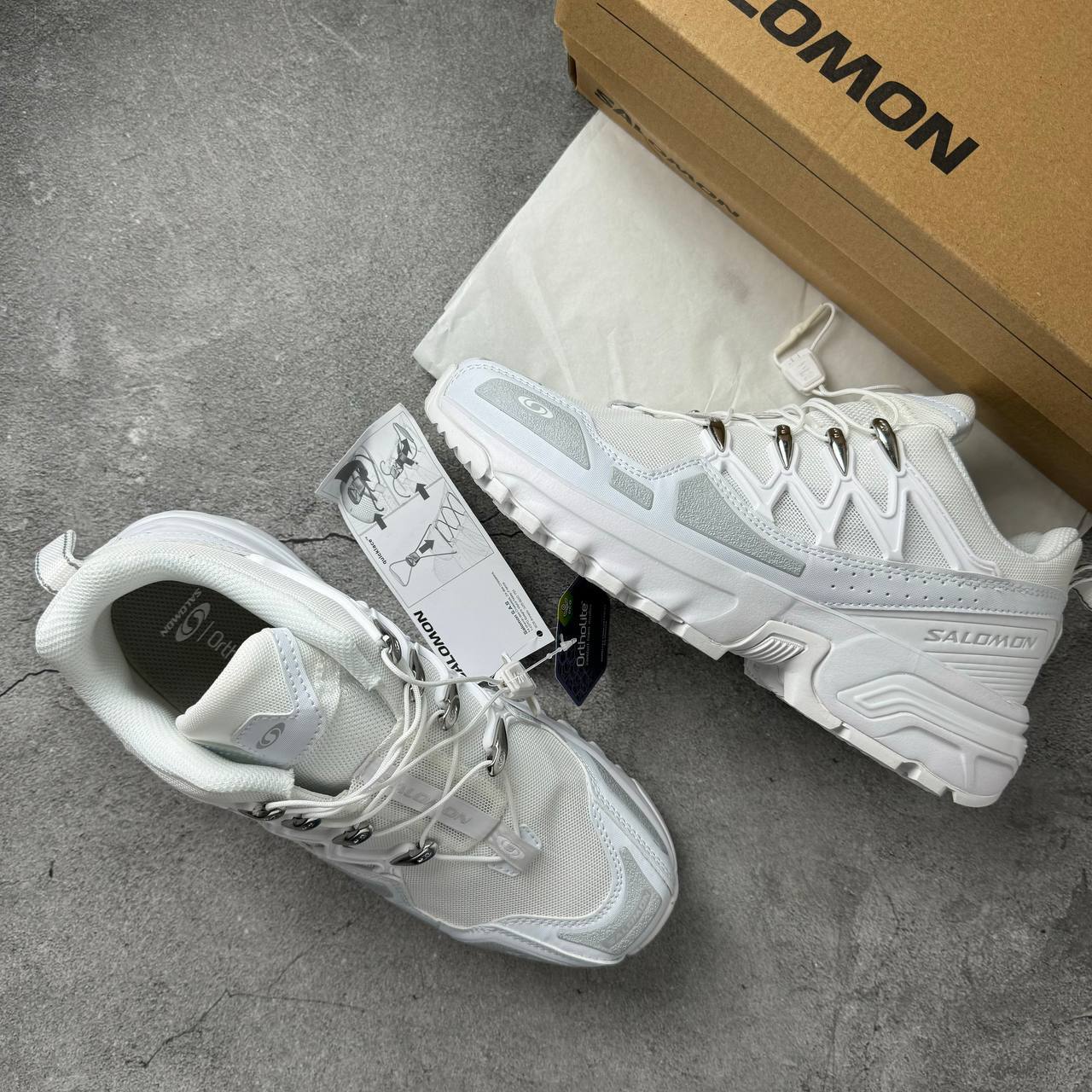 Кроссовки Salomon Acs + OG Pure White Silver Кроссовки Salomon Acs + OG Pure White Silver