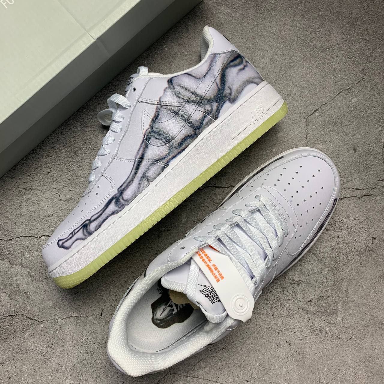 Nike Air Force 1 Low Skeleton Halloween White