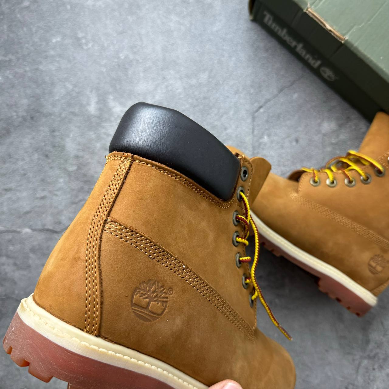 Ботинки Timberland Premium 6-Inch Lace-Up Waterproof Boot for Women in Dark Yellow