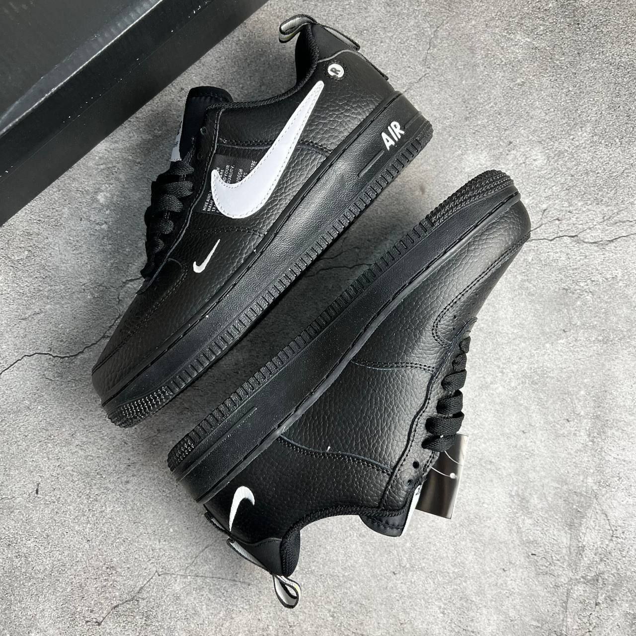 Nike air force 1 utility black on feet hotsell