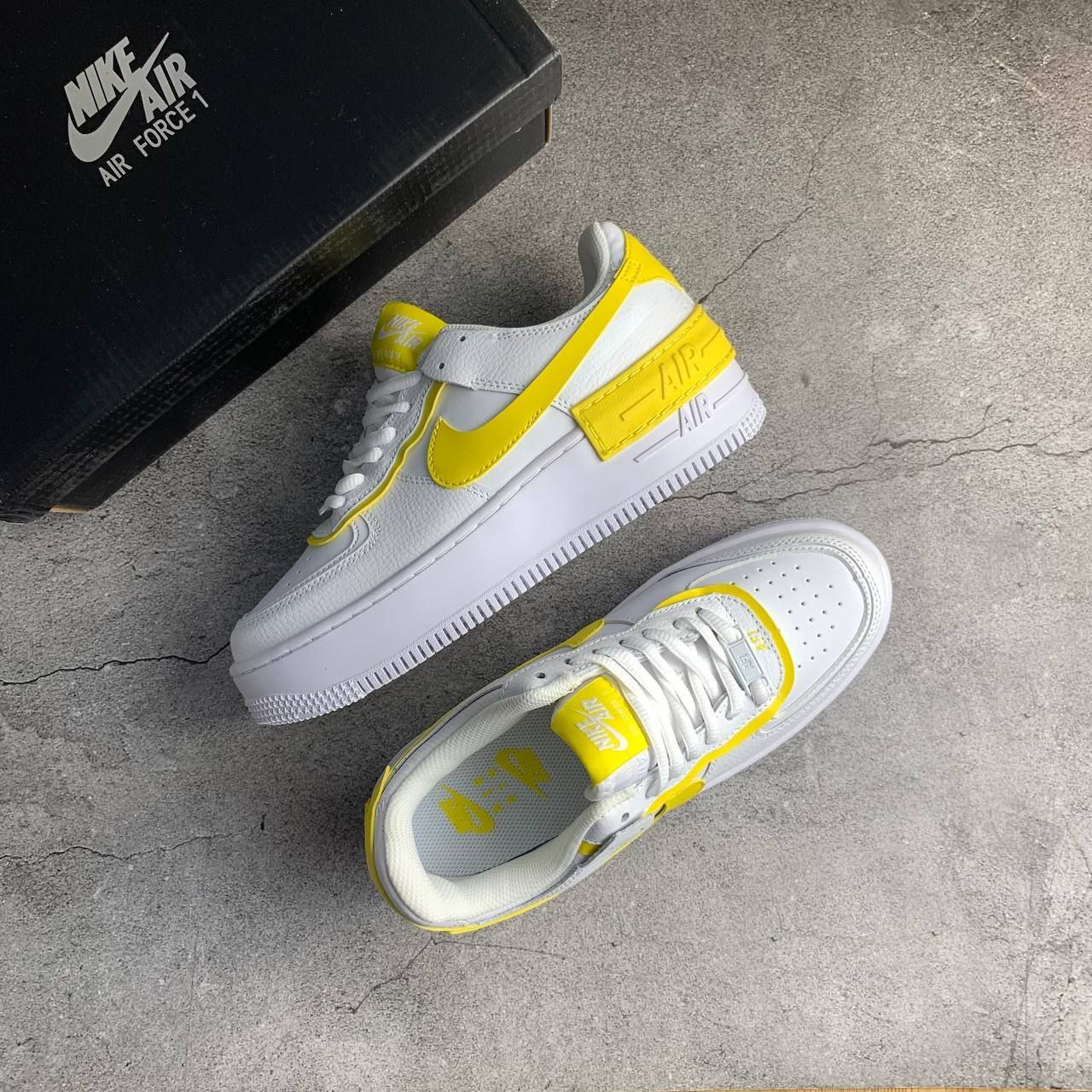 Nike air force shoes yellow hotsell