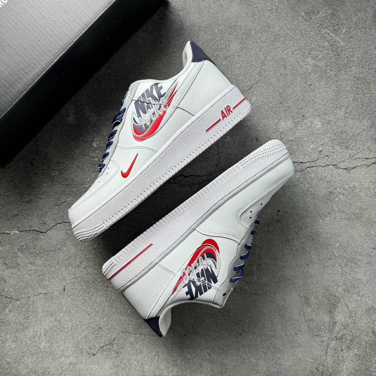 Кроссовки Nike Air Force 1 Low Script Swoosh White Кроссовки Nike Air Force 1 Low Script Swoosh White