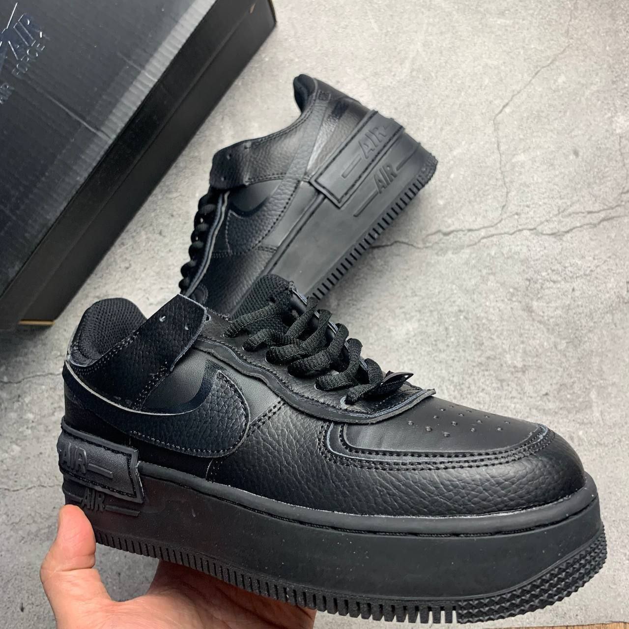 Nike air force 1 triple black best sale