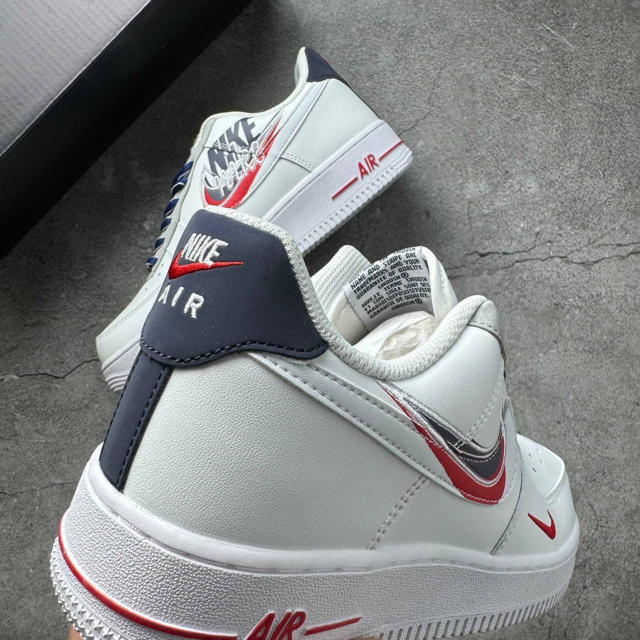 Кроссовки Nike Air Force 1 Low Script Swoosh White Кроссовки Nike Air Force 1 Low Script Swoosh White